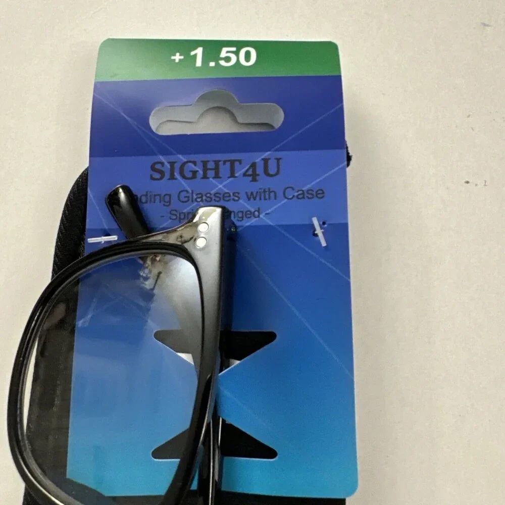 New Sight4U Black Reading Glasses 1.50 OC25
